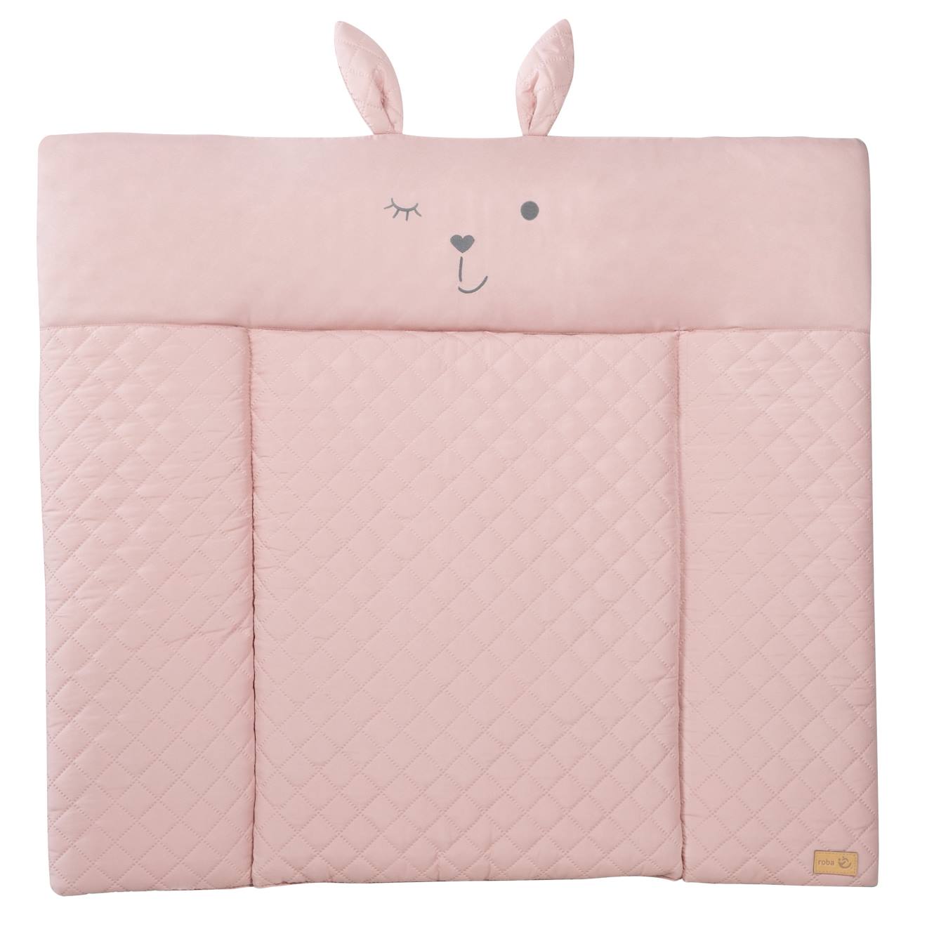 Roba - Matelas À Langer Déperlant À Tête De Lapin Roba Style Rose Pastel