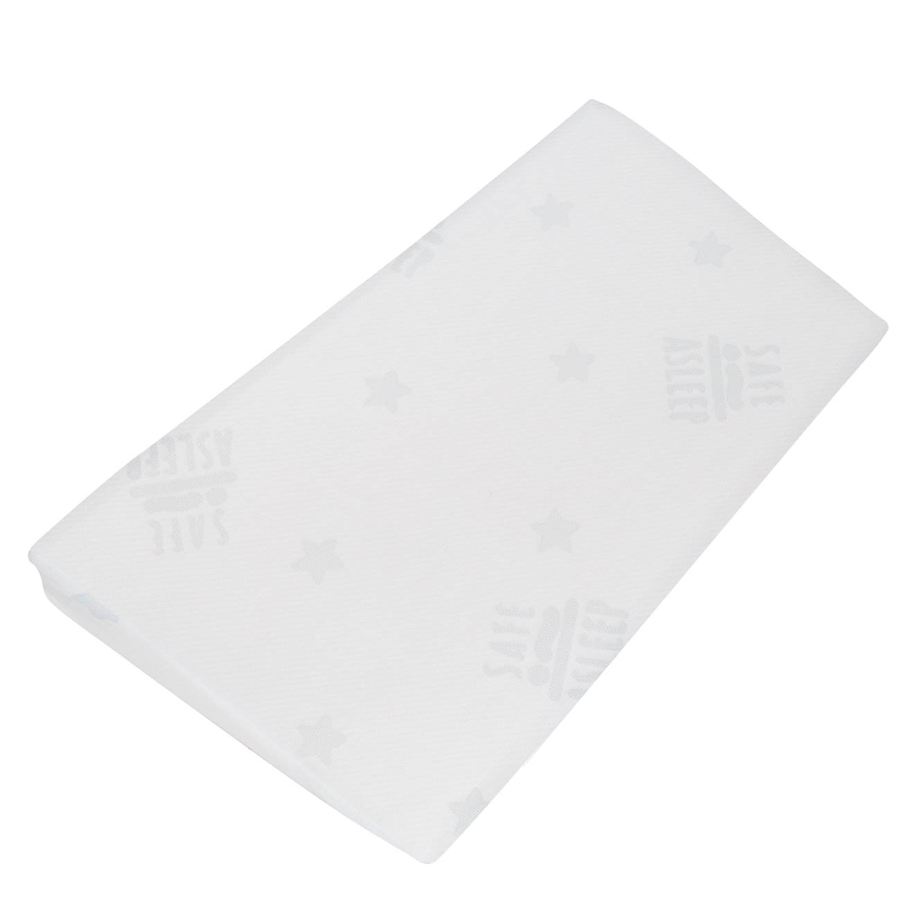 Plan Incliné Respirant Et Déhoussable Pour Matelas Bébé Safe Asleep® Blanc
