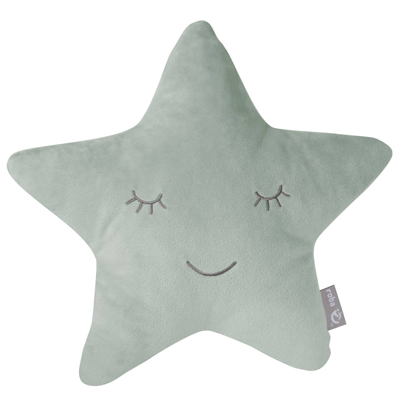 Roba - Coussin Décoratif Étoile Pour Chambre D'enfant Roba Style Vert Givré