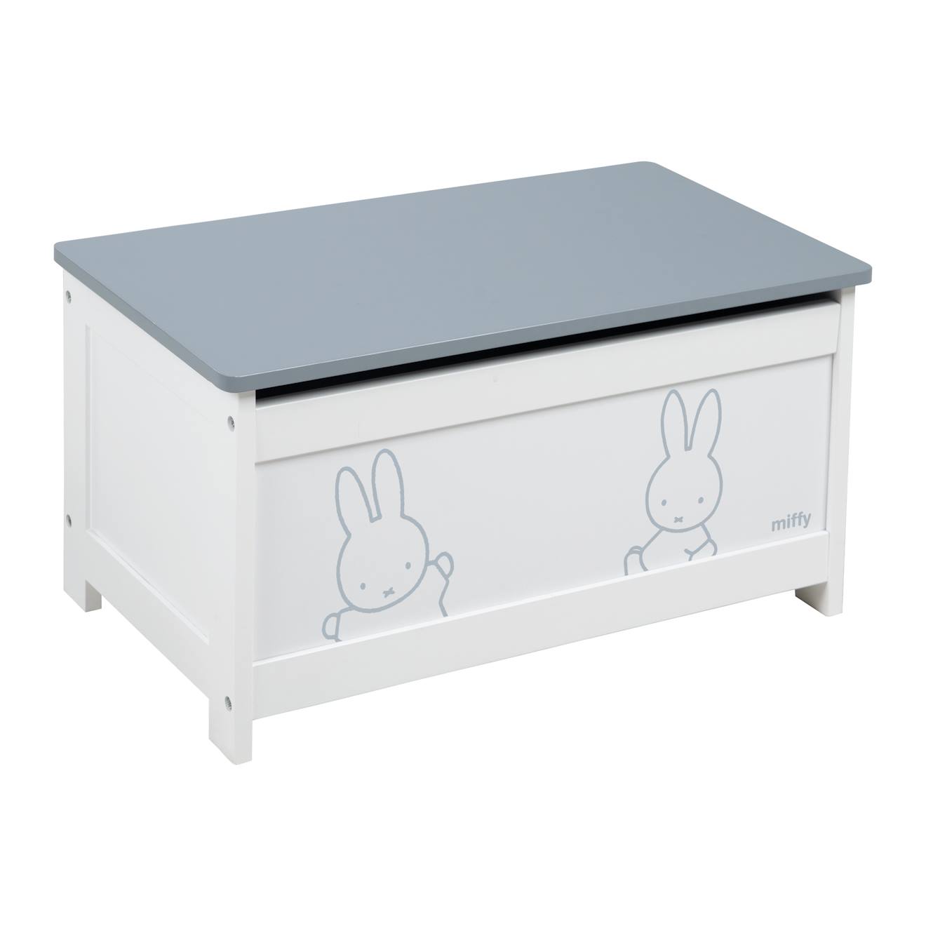 Coffre À Jouets À Fermeture Douce - Banc Avec Rangement Gris / Miffy