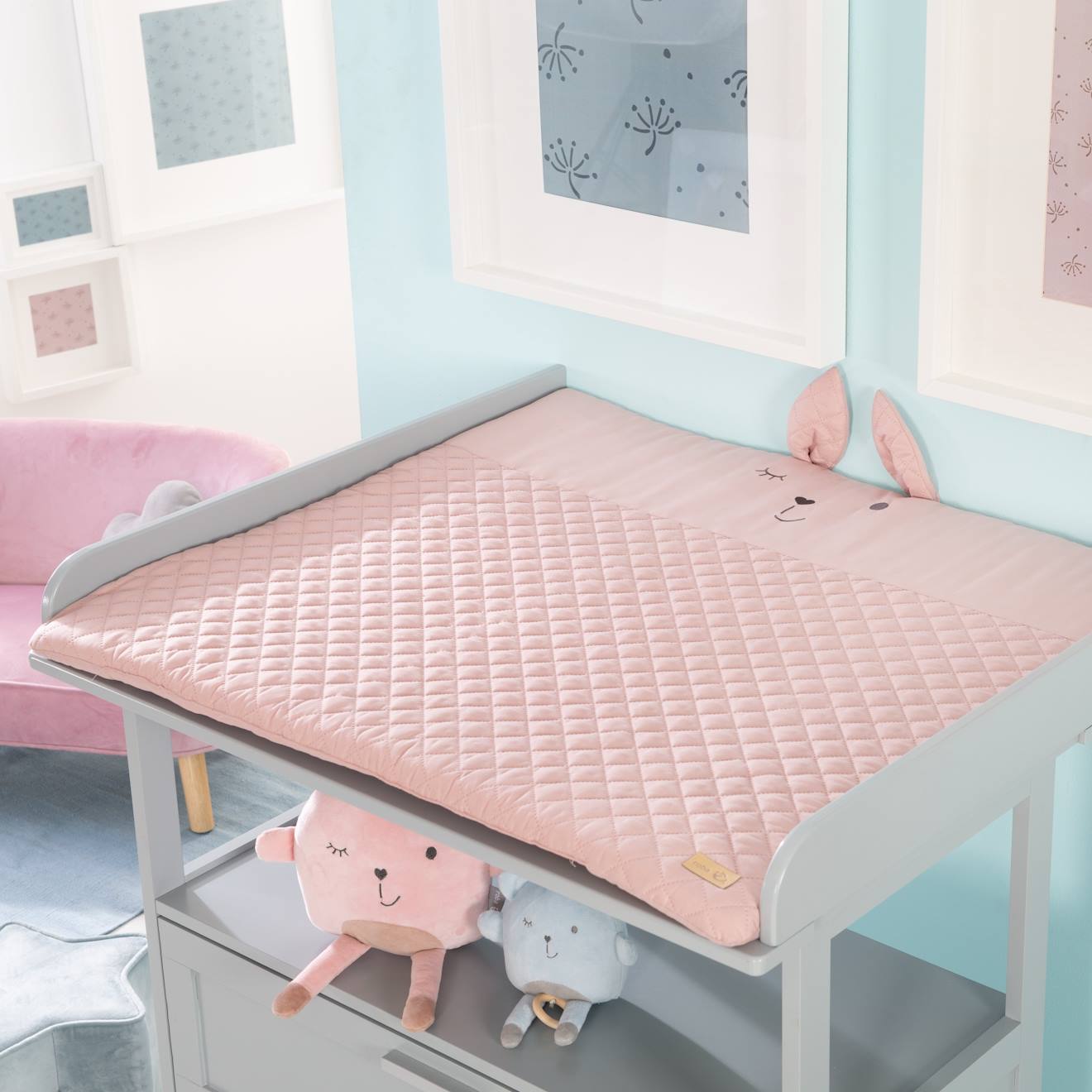 Tapis D'éveil Avec Arches Et 5 Jouets Suspendus Roba Style Rose - Lapin Lily (Roba) - Image 2