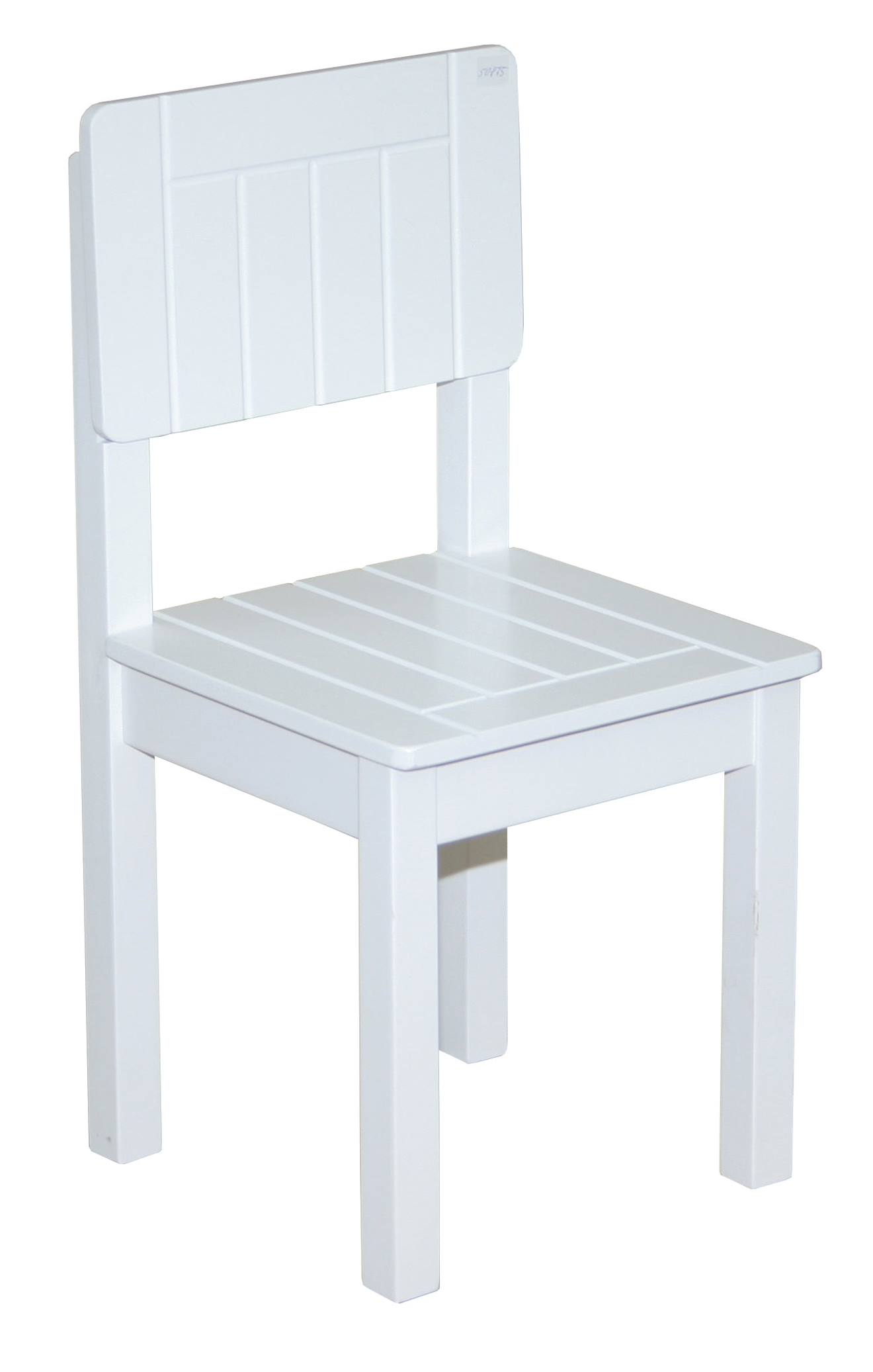 Chaise En Bois Massif Style Rustique Pour Enfants De 2 À 10 Ans Blanc