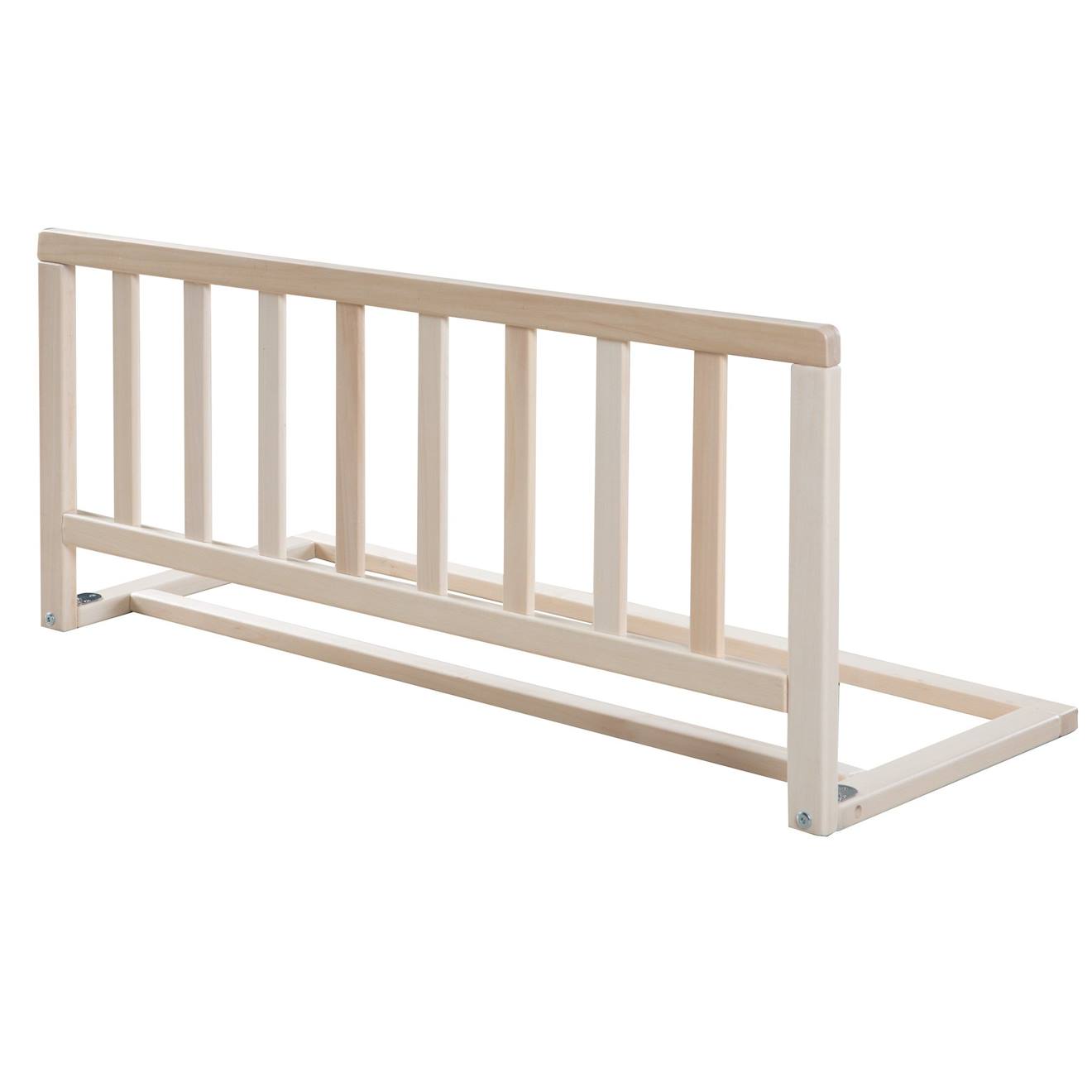 Barrière De Lit Bébé 150 Cm – Réglable 72-86 Cm – Gris Foncé – Anti-Chute Avec Poches De Rangement