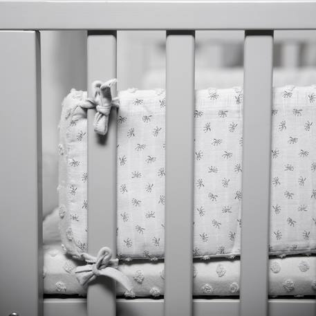 Parure de lit bébé et enfant en coton bio 4 pièces lil planet Bleu clair+Gris argenté+Rose pastel+Vert givré 10 - vertbaudet enfant 