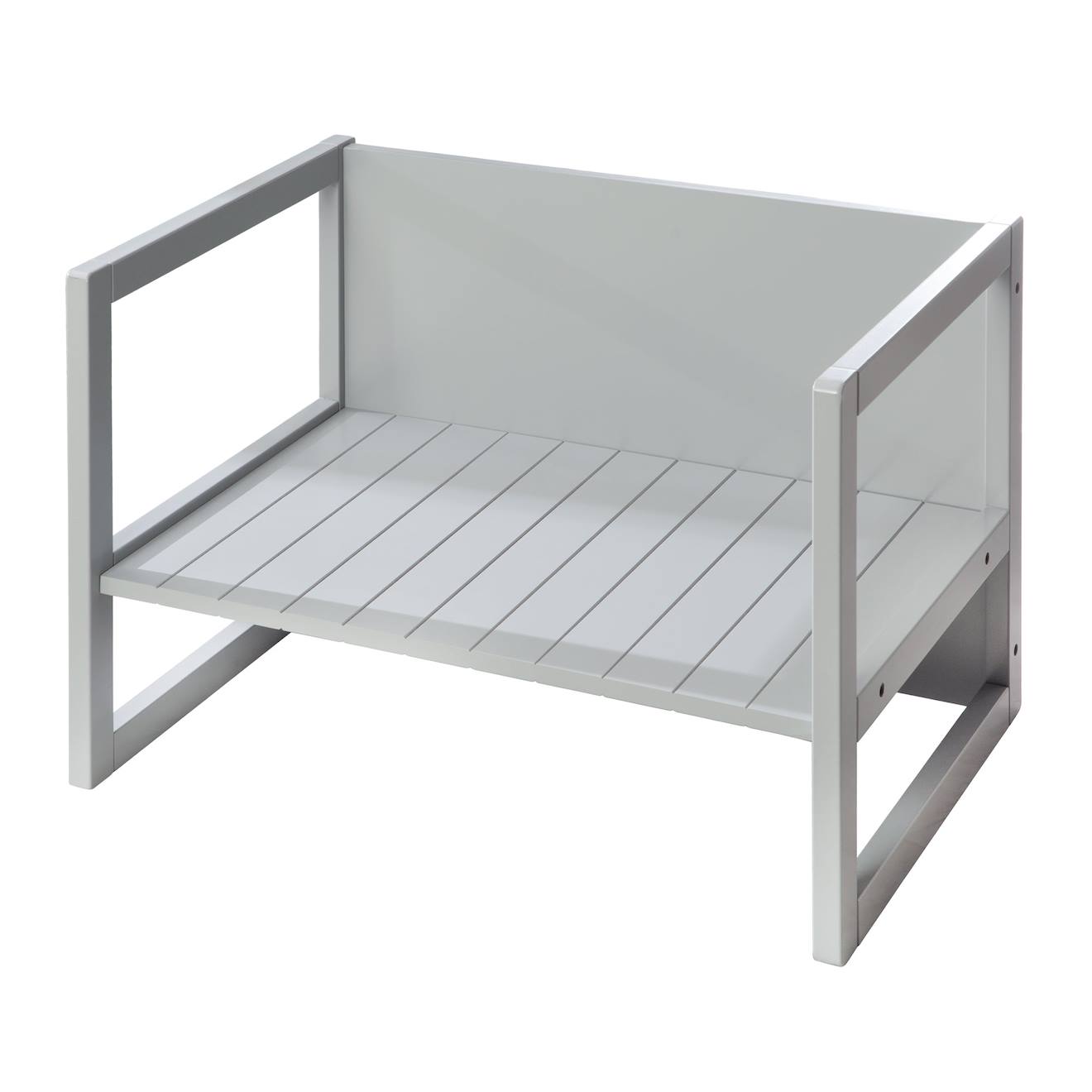 Roba - Table Convertible En Banc Évolutif À 2 Hauteurs D'assise Gris