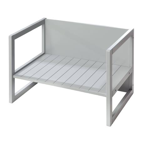 Table convertible en banc évolutif à 2 hauteurs d'assise Beige+Blanc+Gris 13 - vertbaudet enfant 
