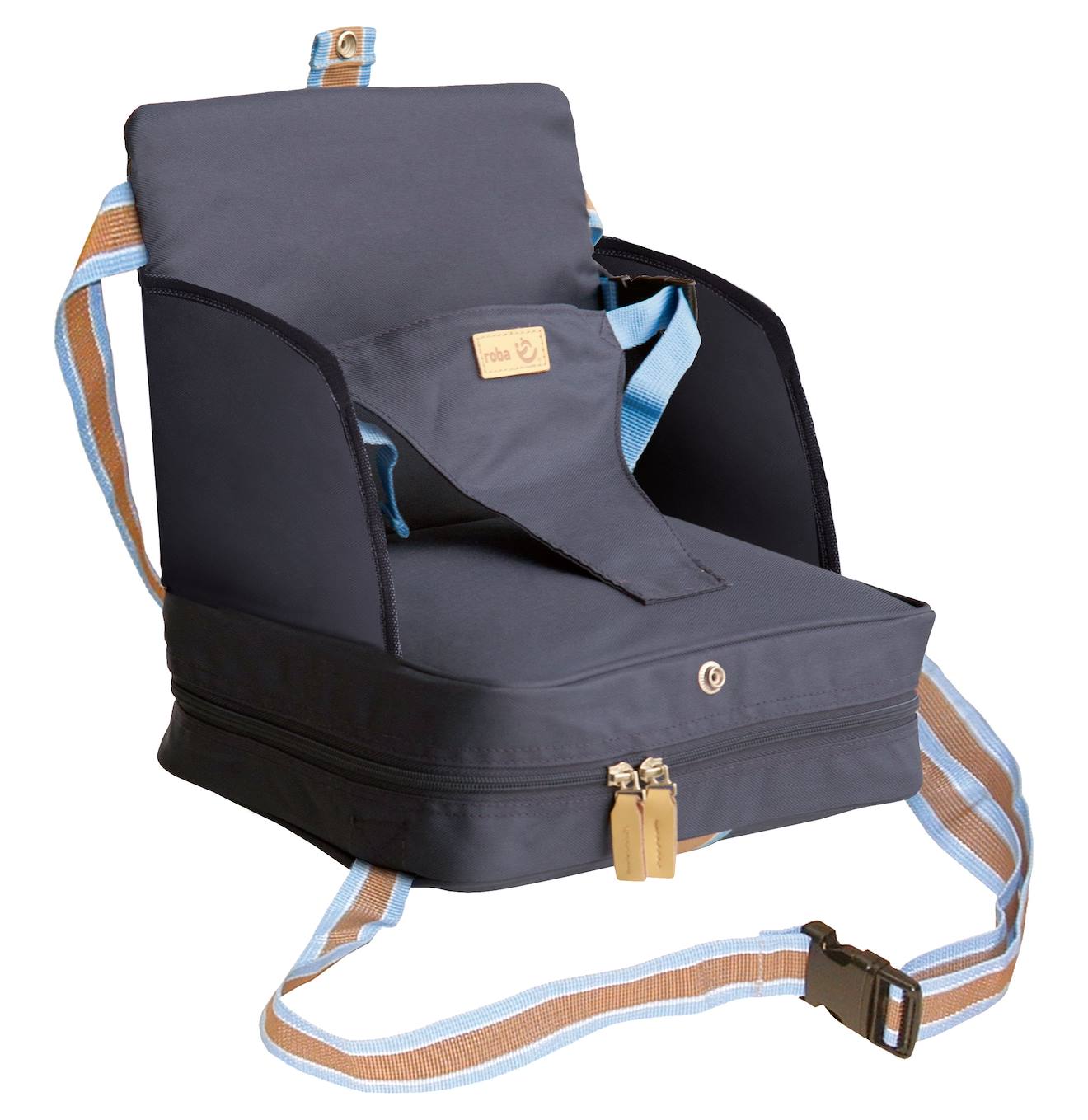 Roba - Réhausseur De Chaise Pour Bébé Avec Coussin Gonflable Bleu Marine