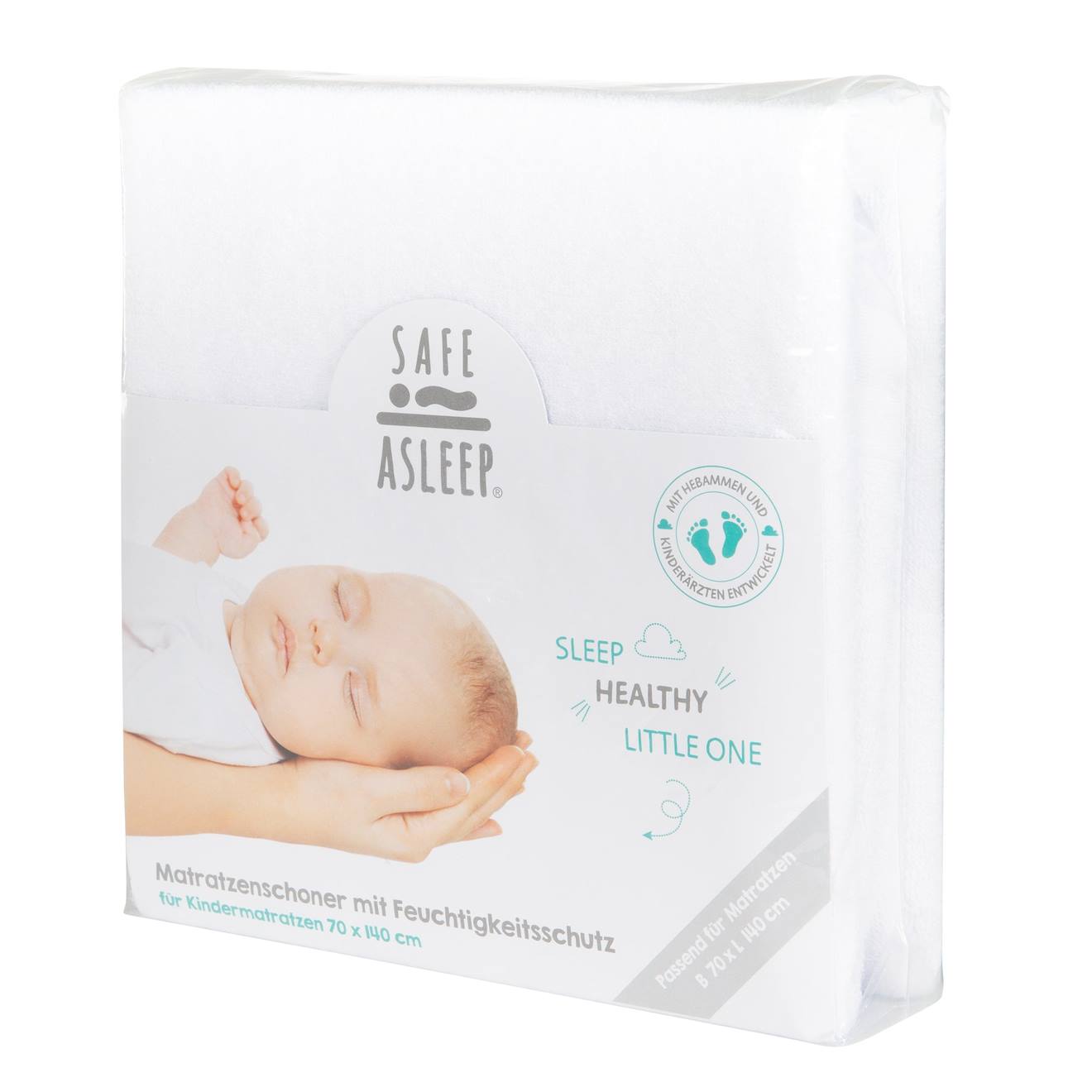 Alèse Anti-acariens Et Respirante En Coton Bio Safe Asleep® Blanc (Roba) - Image 1