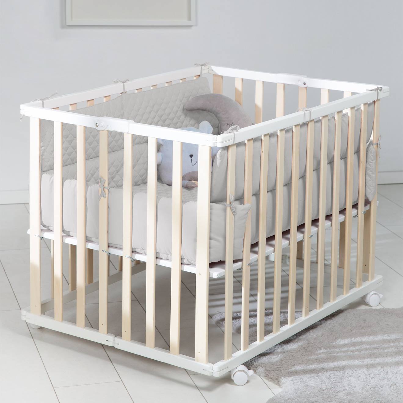 Tapis De Parc Bébé Roba Style Gris Argenté (Roba) - Image 1