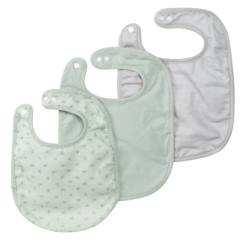 -Lot de 3 bavoirs ajustables en coton bio lil planet