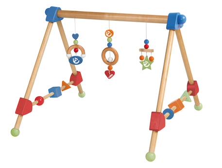 Roba - Portique D'éveil En Bois Massif + 3 Pendentifs - Arche D'activités Multicolore