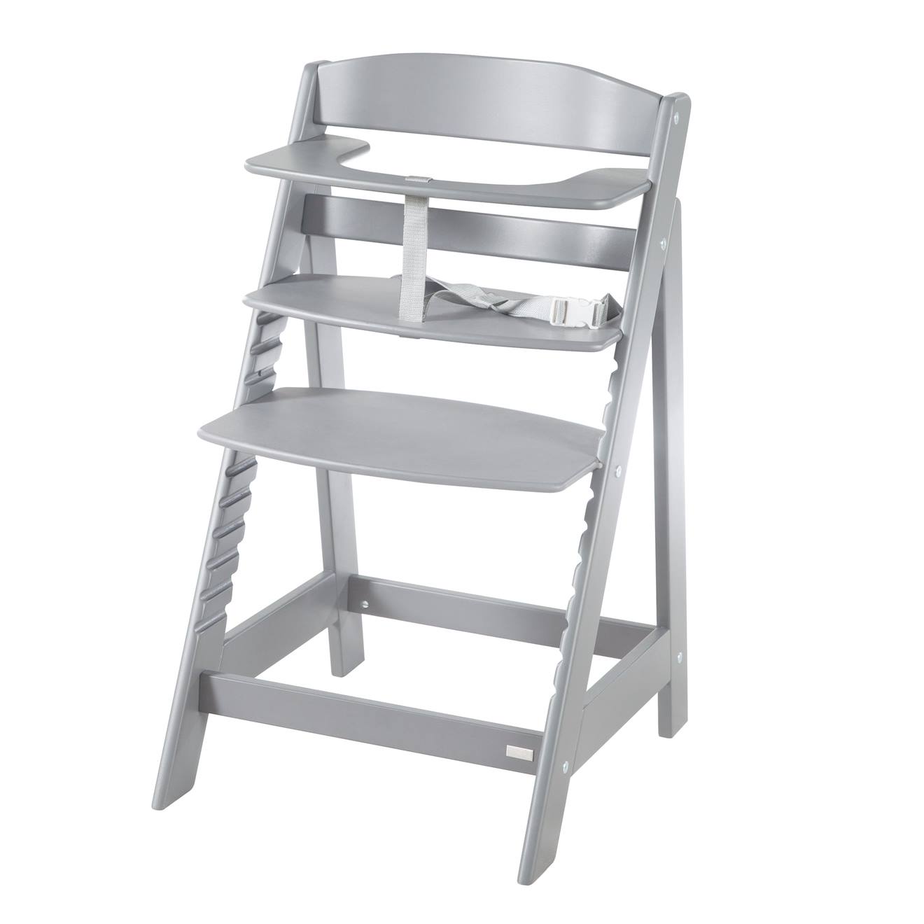 Chaise Haute Évolutive En Bois Sit Up Flex - Utilisable Jusqu'à La Chaise D'adolescent Gris