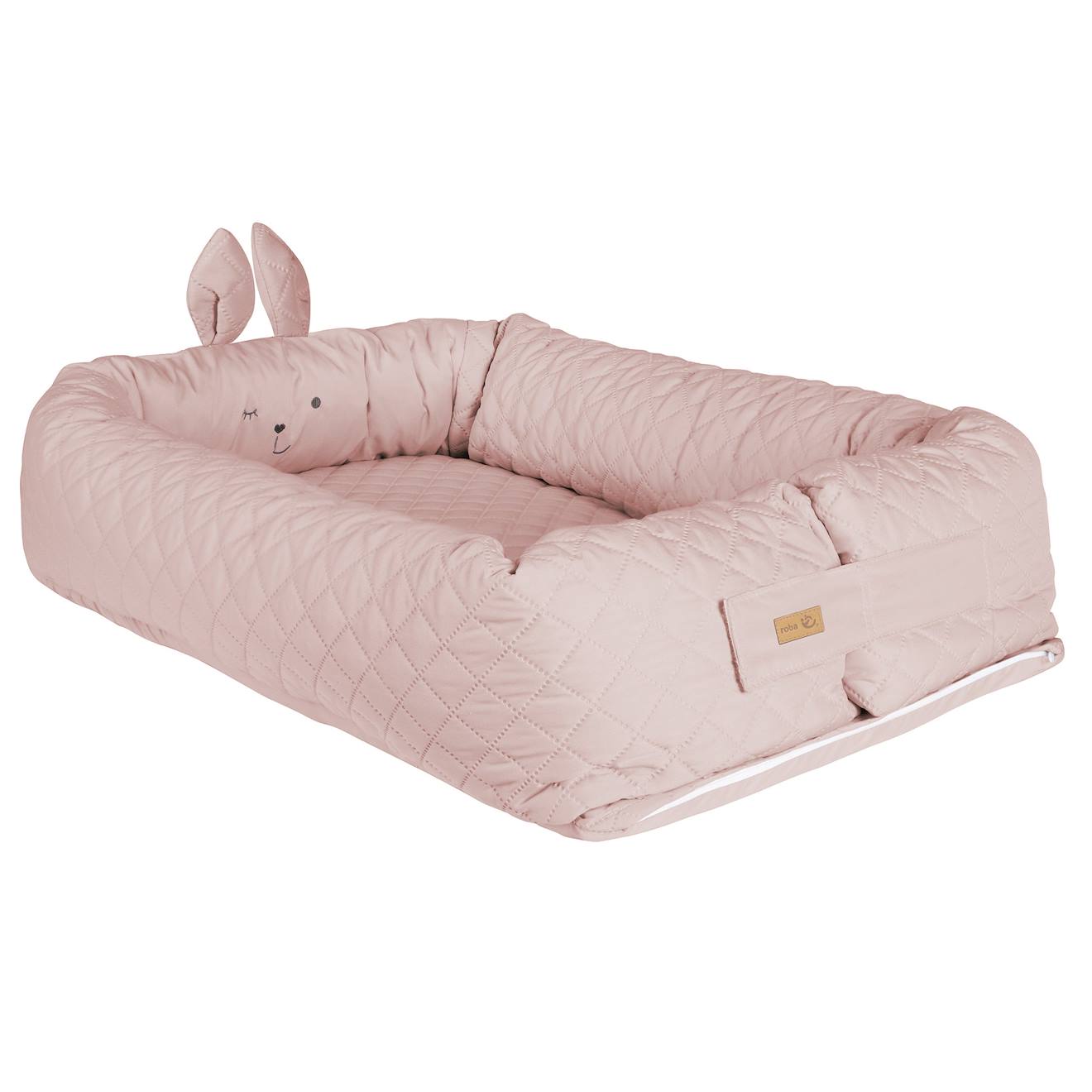 Réducteur De Lit 3 En 1 Tissu Déperlant Roba Style Rose Pastel / Lapin