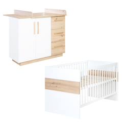 Chambre et rangement-Chambre bébé évolutive 2 pièces - fermeture soft-close lion