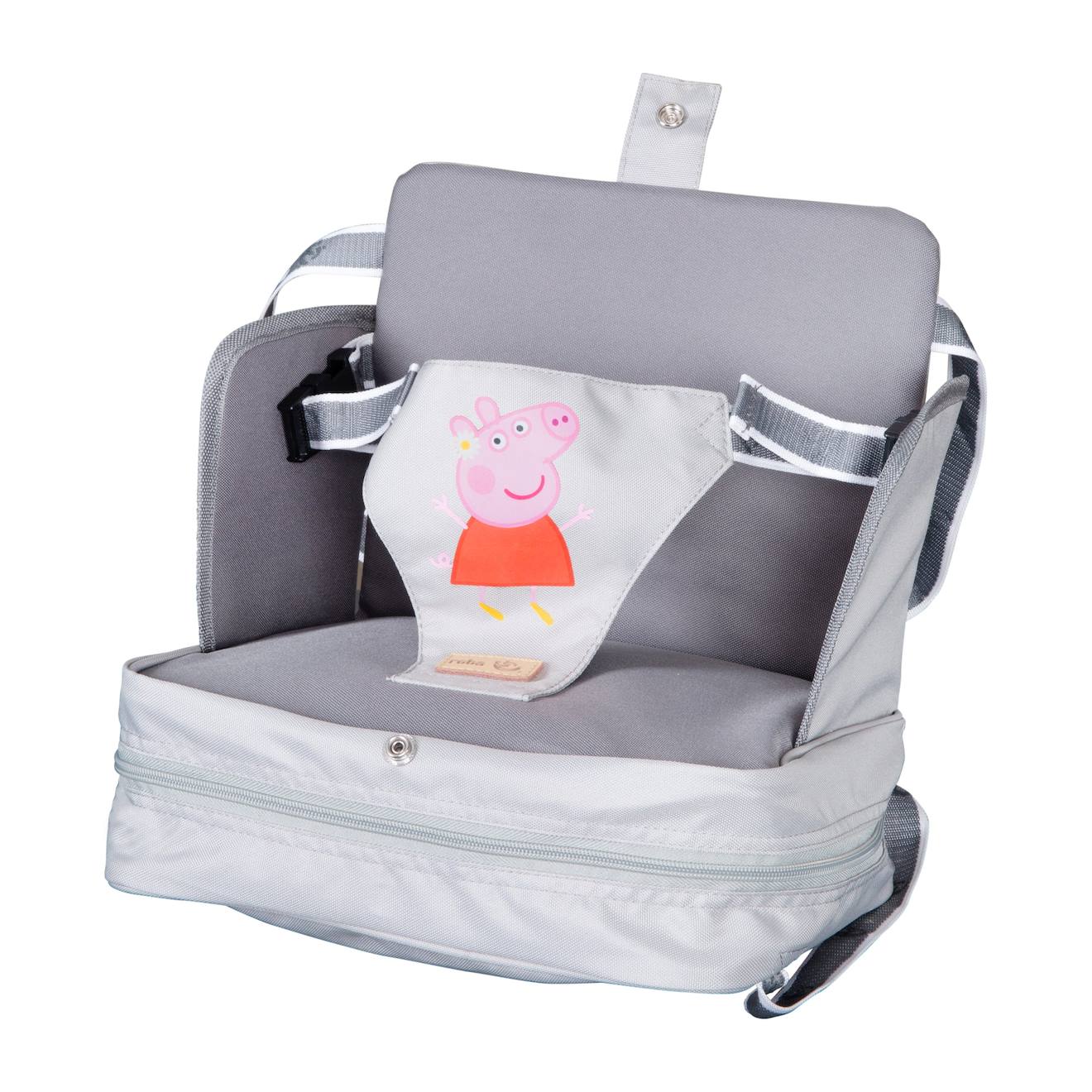 Roba - Réhausseur De Chaise Pour Bébé Avec Coussin Gonflable Gris / Peppa Pig