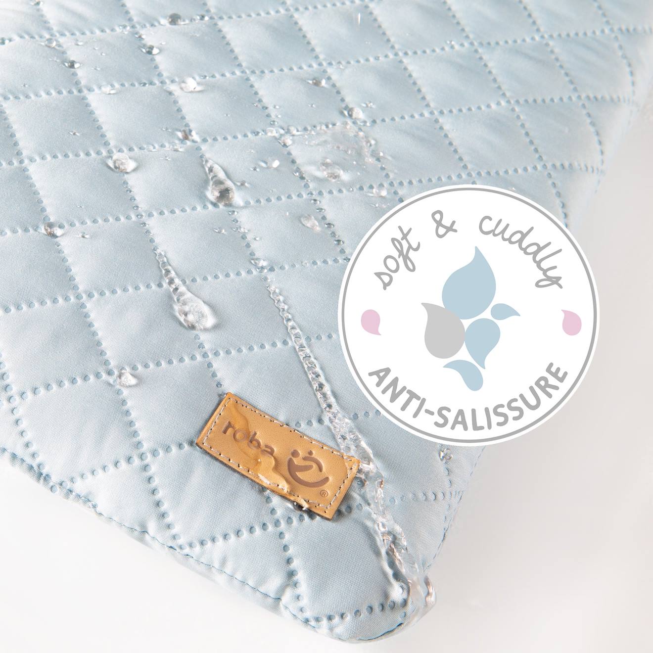Matelas À Langer Déperlant Et Nettoyable Roba Style Bleu Clair (Roba) - Image 2