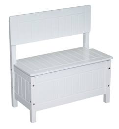 Banc-coffre à jouets avec couvercle à fermeture douce  - vertbaudet enfant
