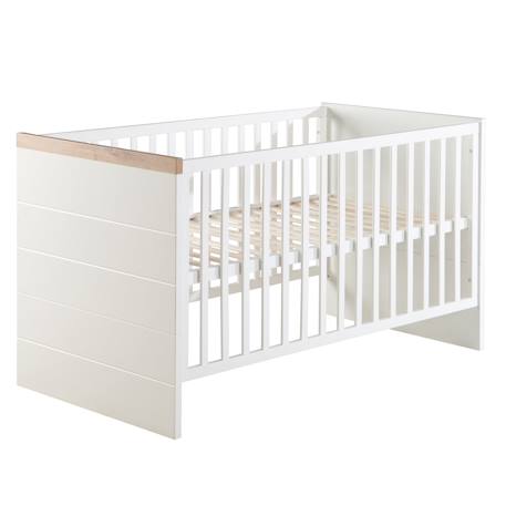 Roba - Lit Bébé Évolutif Convertible En Lit Junior Nele Blanc / Chêne Artisan