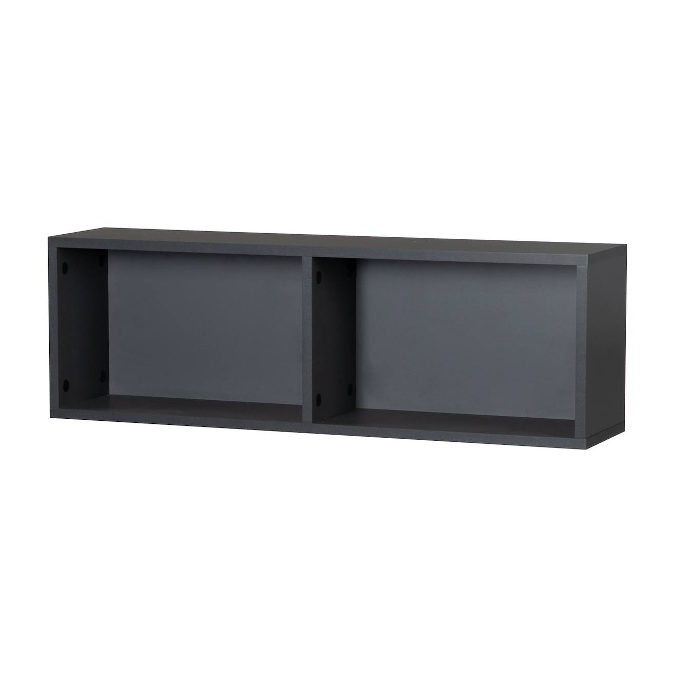 Étagère Murale 2 Niches Pour Commode Lenn Et Jara Gris Anthracite
