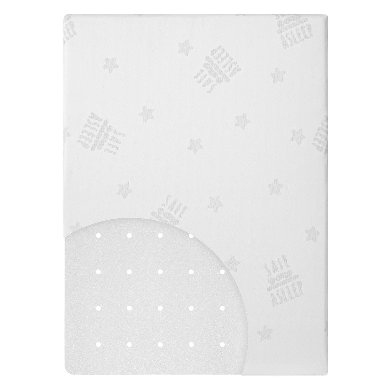 Matelas De Parc Bébé Respirant Et Déhoussable Safe Asleep® Blanc - Rectangulaire