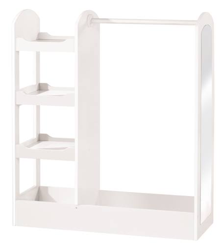Roba - Portemanteau Bébé Avec Miroir, Penderie Et Étagères Blanc