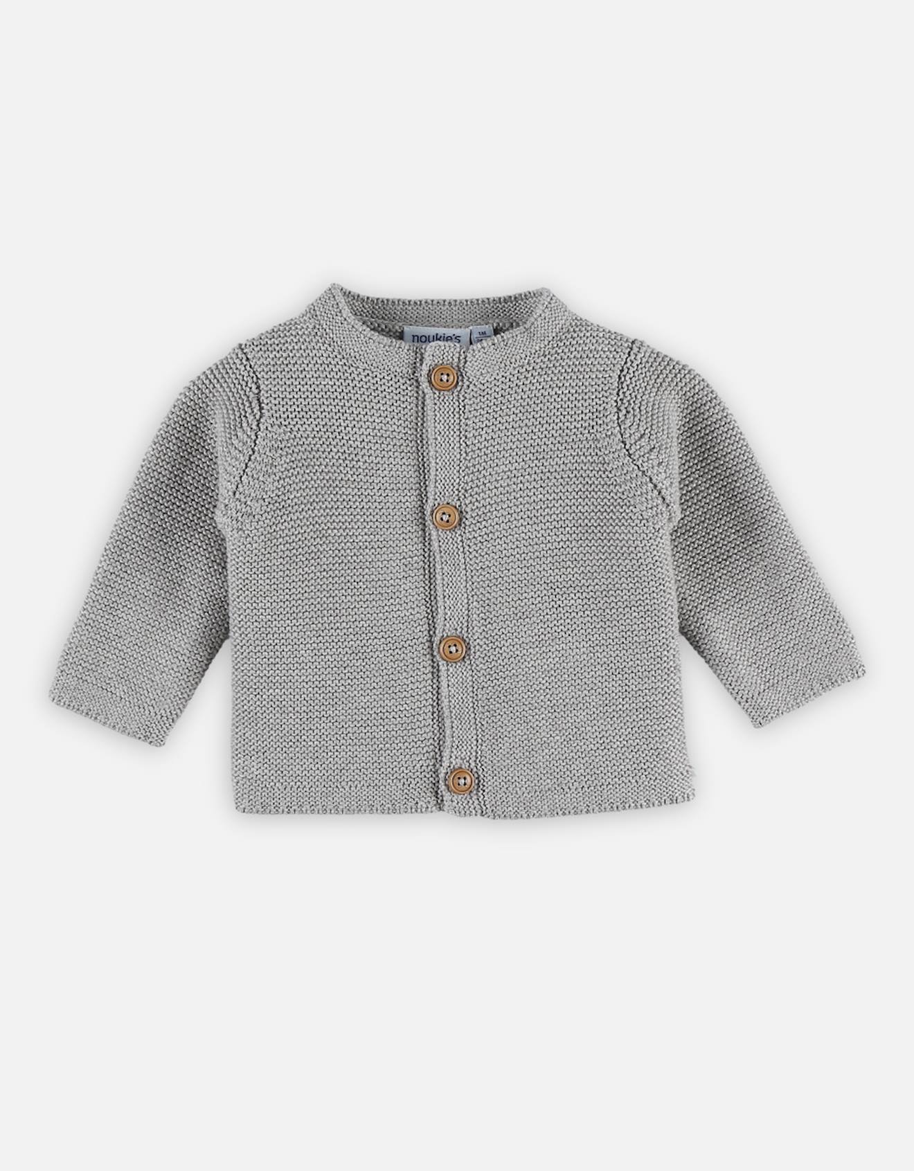 M&m Cardigan Tricot Bio Gris