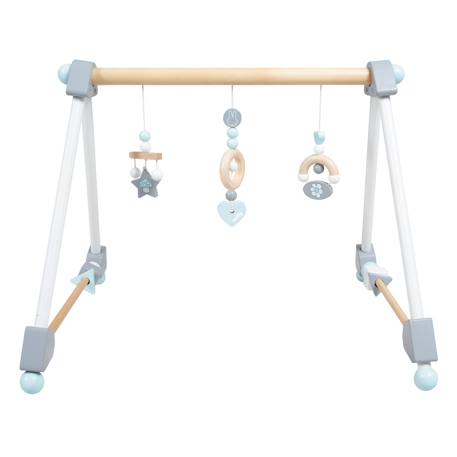 Roba - Portique D'éveil En Bois Massif + 3 Pendentifs - Arche D'activités Blanc - Gris / Miffy