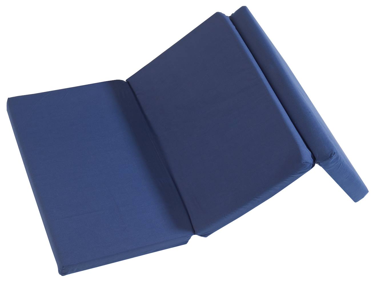 Matelas Pliant Et Déhoussable + Sac De Transport Bleu Foncé