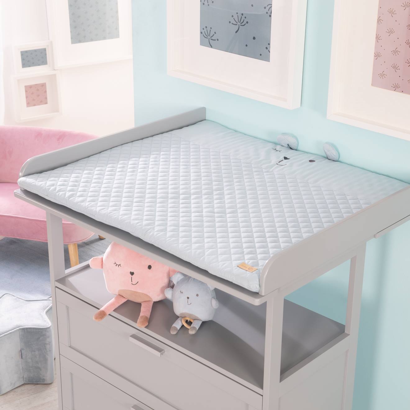 Tapis D'éveil Avec Arches Et 5 Jouets Suspendus Roba Style Bleu Clair - Ourson Benny (Roba) - Image 2