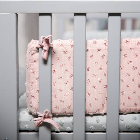 Parure de lit bébé et enfant en coton bio 4 pièces lil planet Bleu clair+Gris argenté+Rose pastel+Vert givré 16 - vertbaudet enfant 
