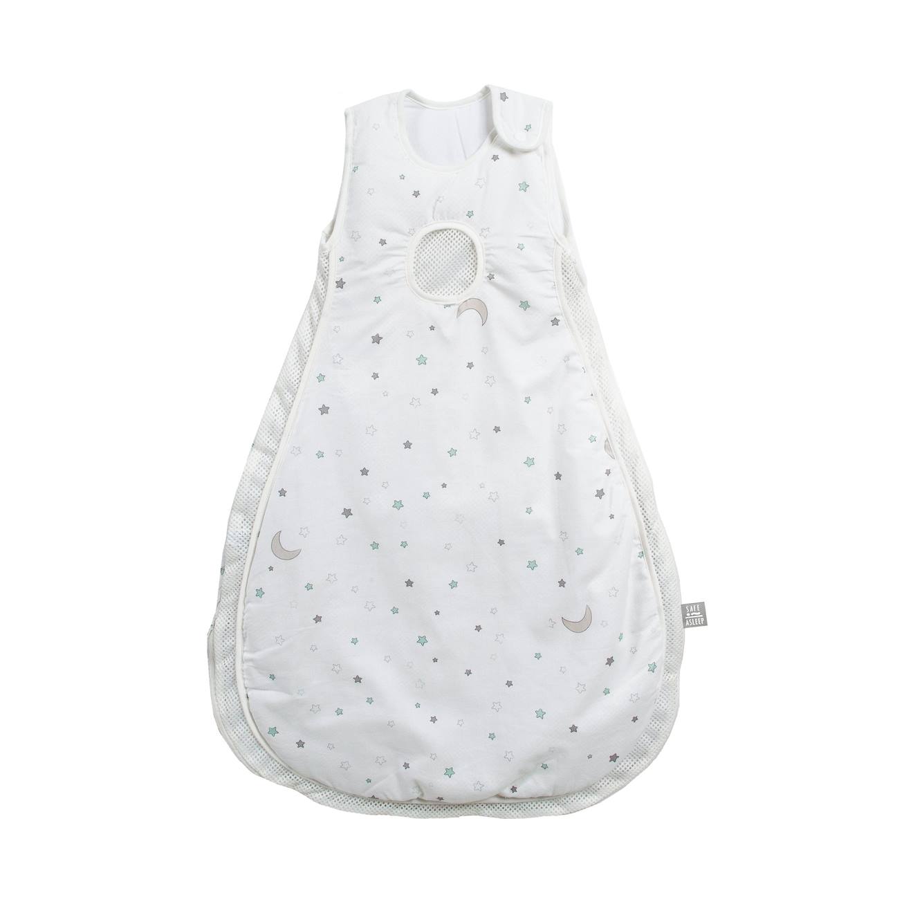 Roba - Gigoteuse Sans Manches À Fermeture Éclair Safe Asleep® Easy Air Blanc / Étoiles