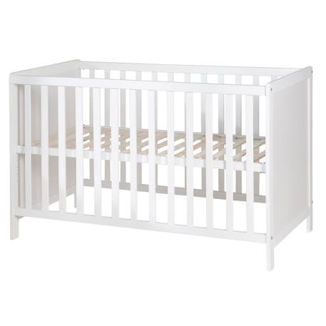 Roba - Lit bébé 2en1 cododo et indépendant 60x120 en bois blanc