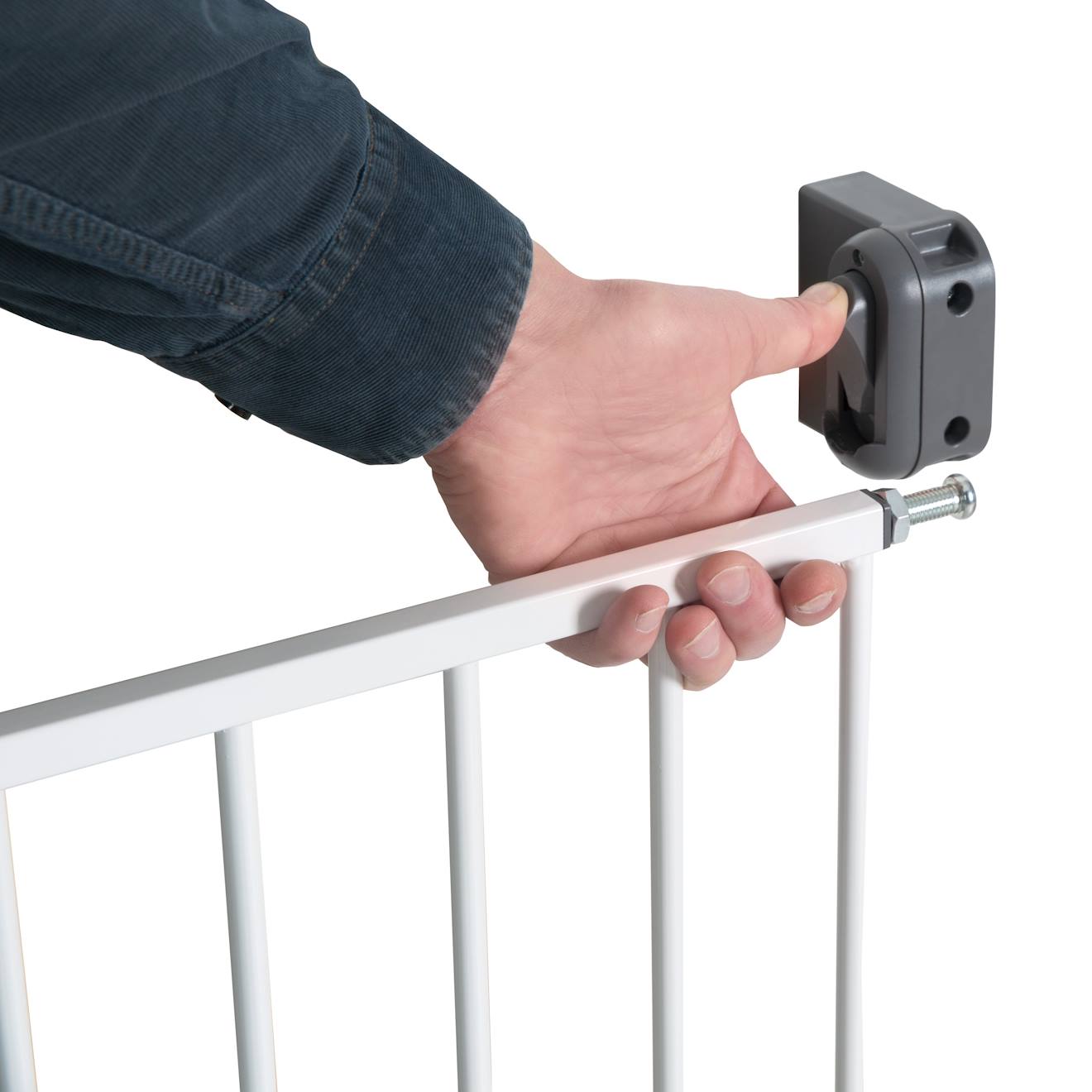Barrière De Sécurité Réglable Pour Portes Et Escaliers Blanc (Roba) - Image 2