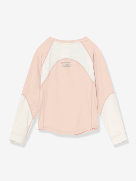 T-shirt fonctionnel MATLENDI bleu grisé+rose 4 - vertbaudet enfant 
