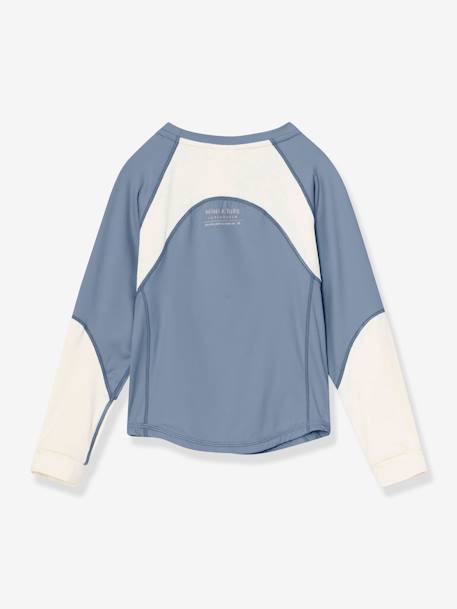 T-shirt fonctionnel MATLENDI bleu grisé+rose 2 - vertbaudet enfant 