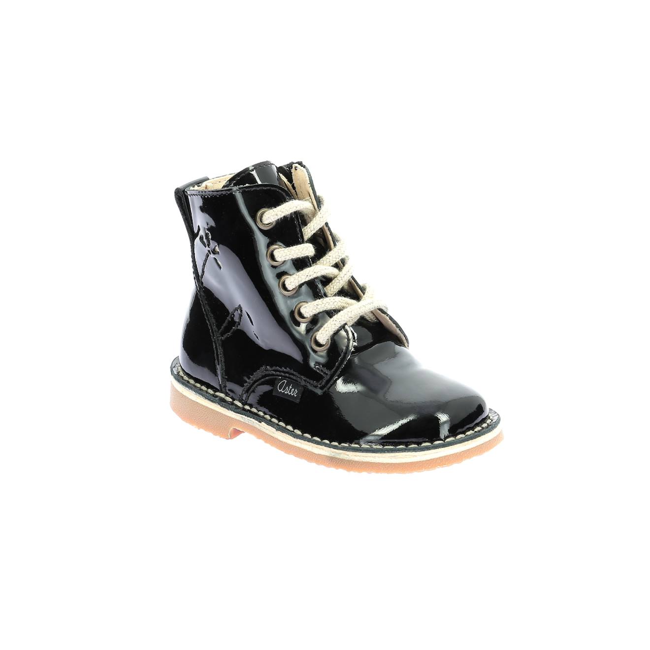 Bottillons Enfant Abotine Noir Vernis
