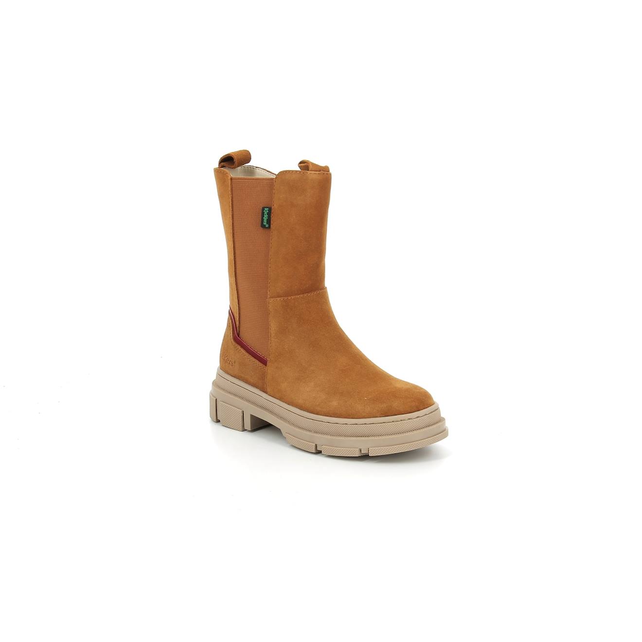 Boots Enfant Kick Goz Camel Rouge