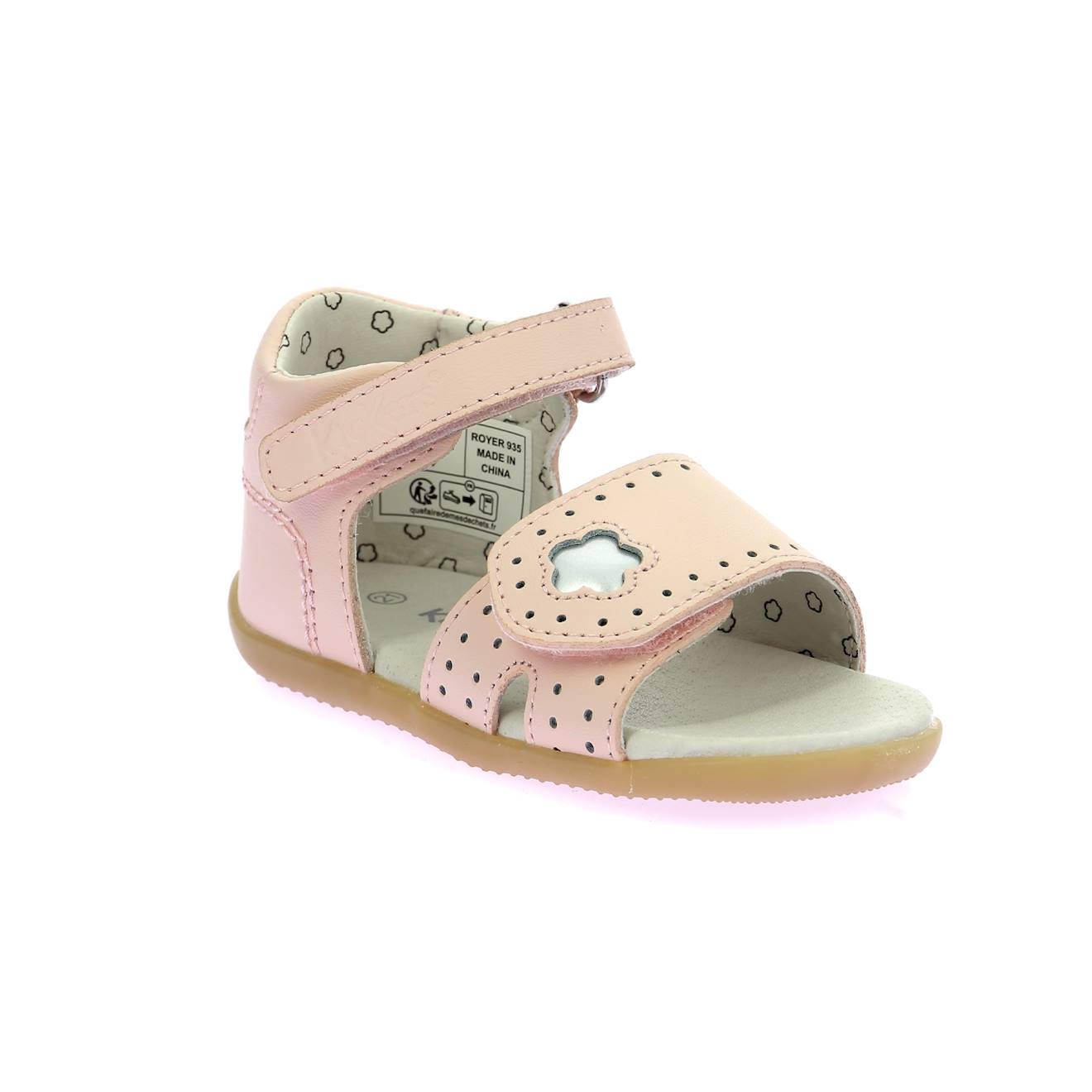 Kickers - Sandales Bébé Bigkratch-c Rose Clair