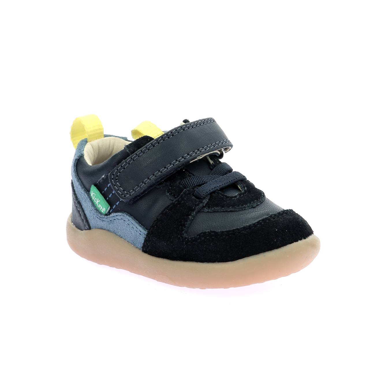 Kickers - Sneakers Basses Bébé Kickfreshi Marine Bleu