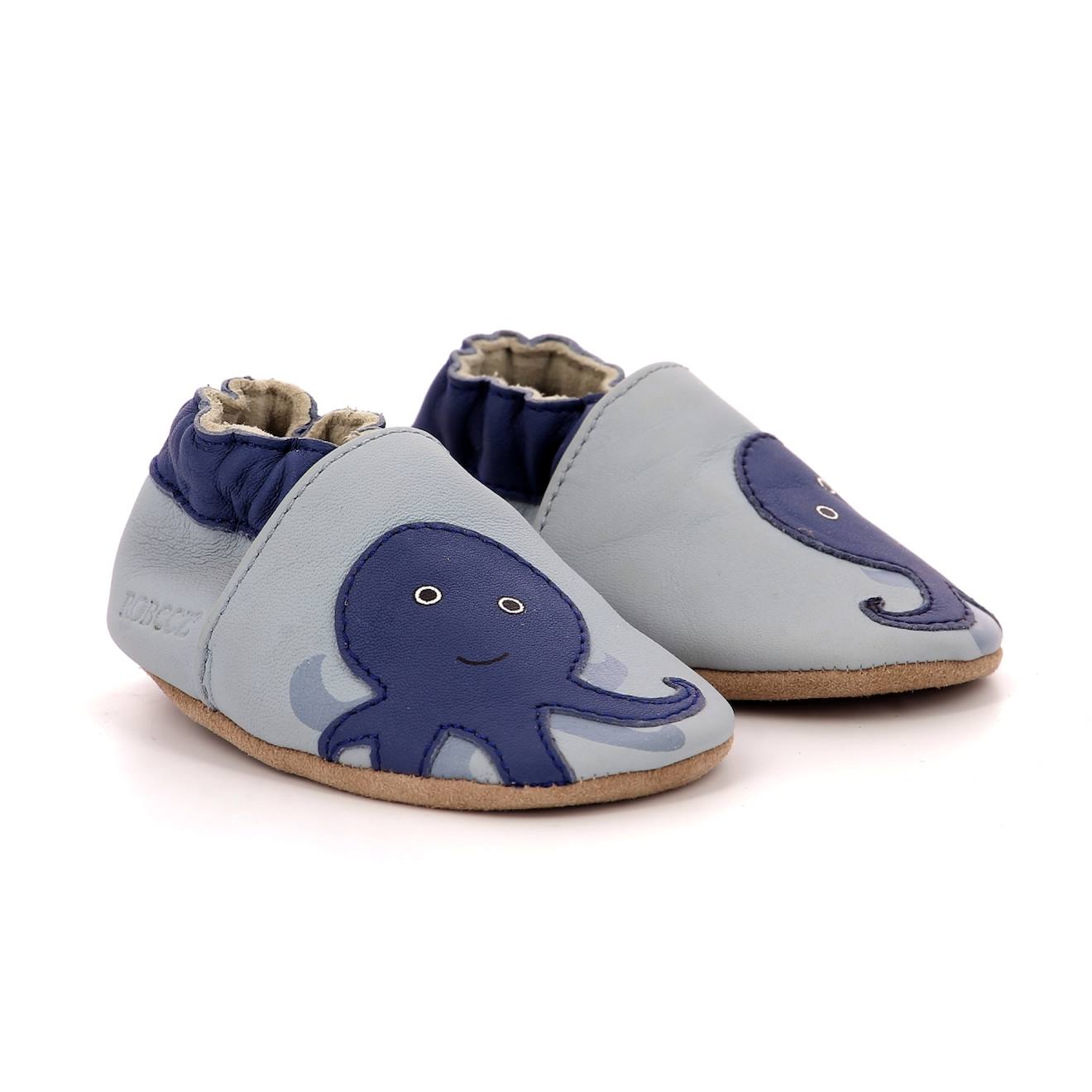 Chaussons Bébé Weird Octopus Bleu