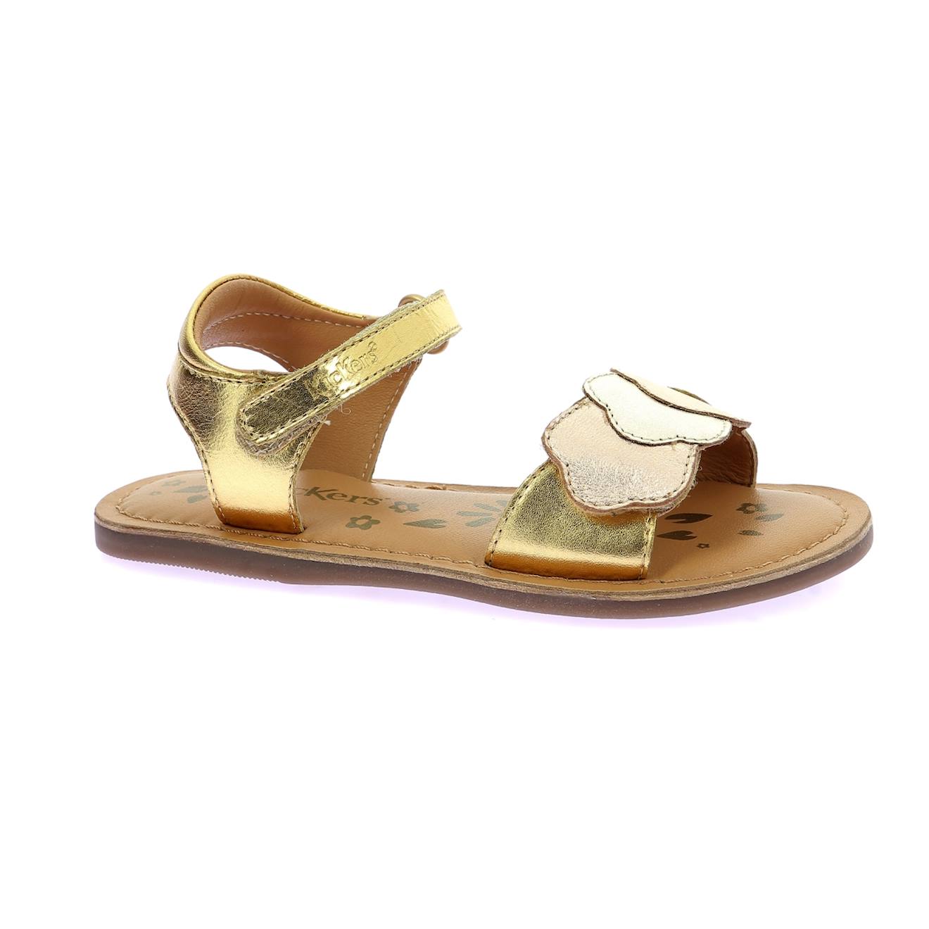 Kickers - Sandales Enfant Dyastar Or