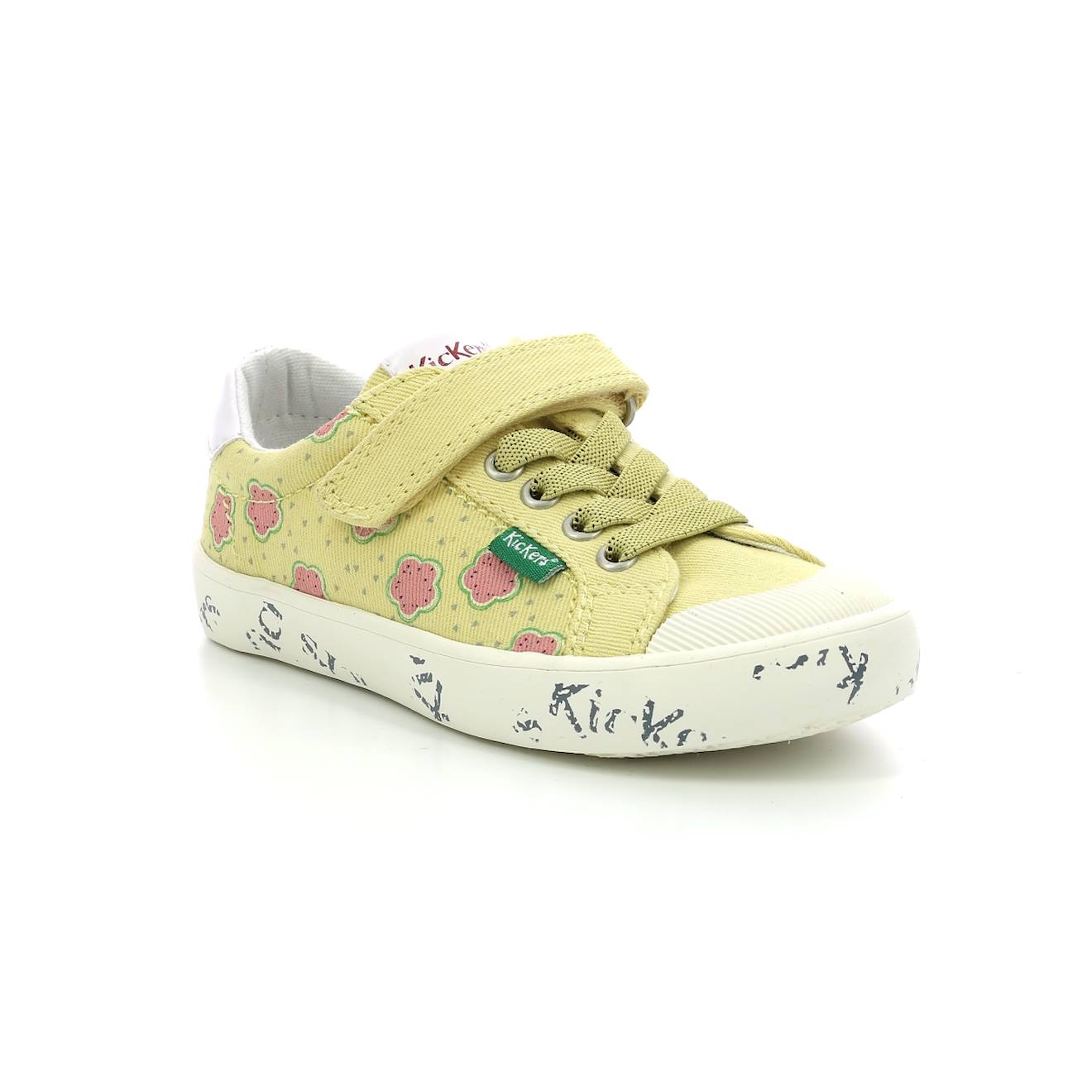 Kickers - Sneakers Basses Enfant Gody Jaune Flower