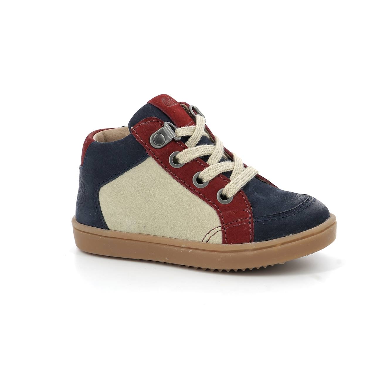 Sneakers Hautes Woucity Marine Beige Bleu