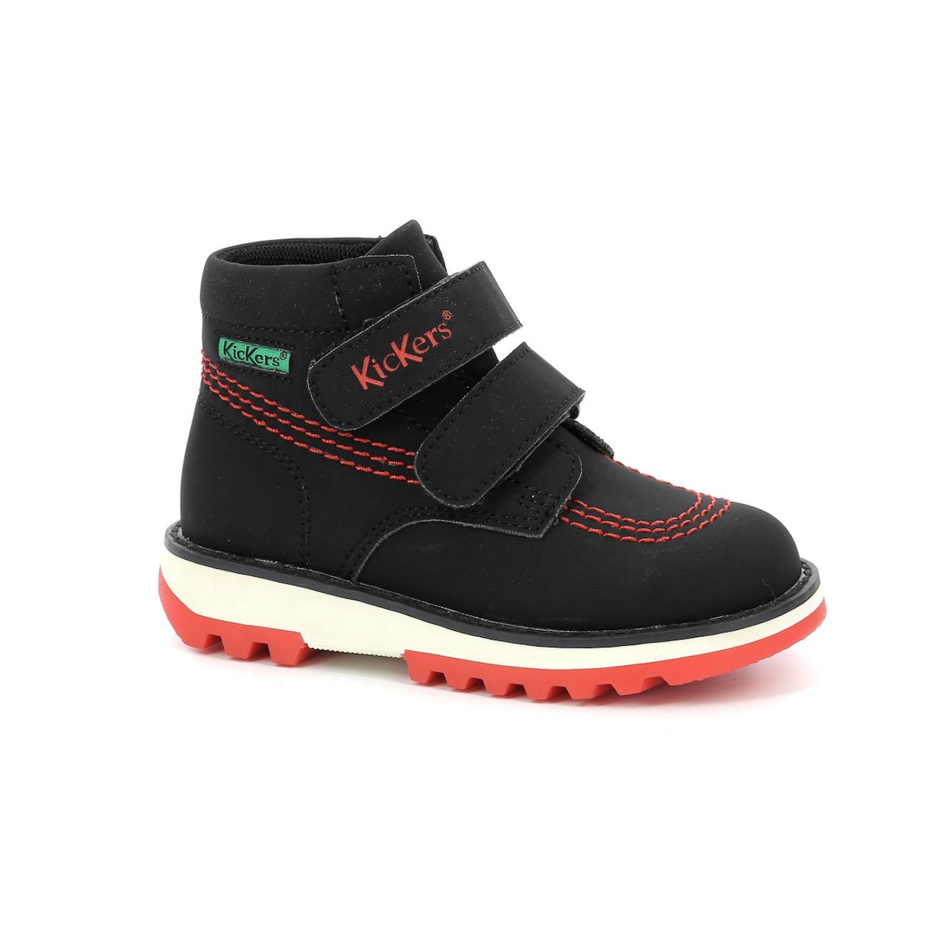 Bottillons Bébé Kickfun Noir Rouge