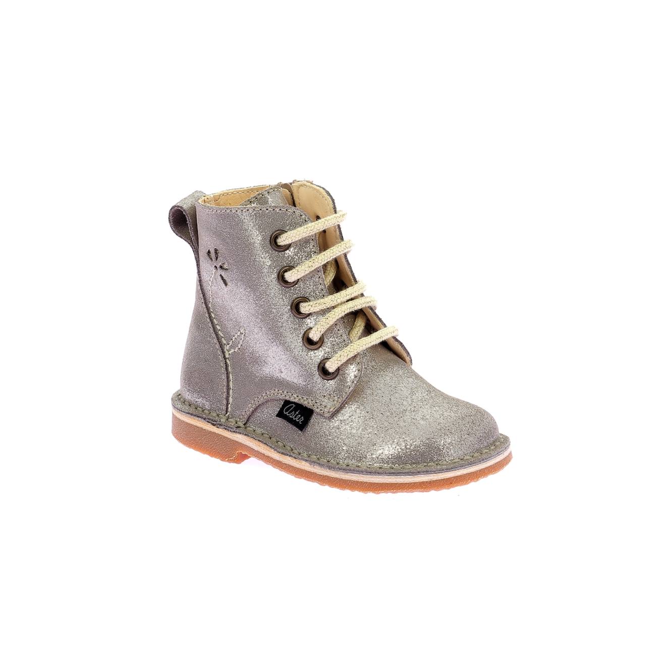 Bottillons Enfant Abotine Beige Taupe Glitter