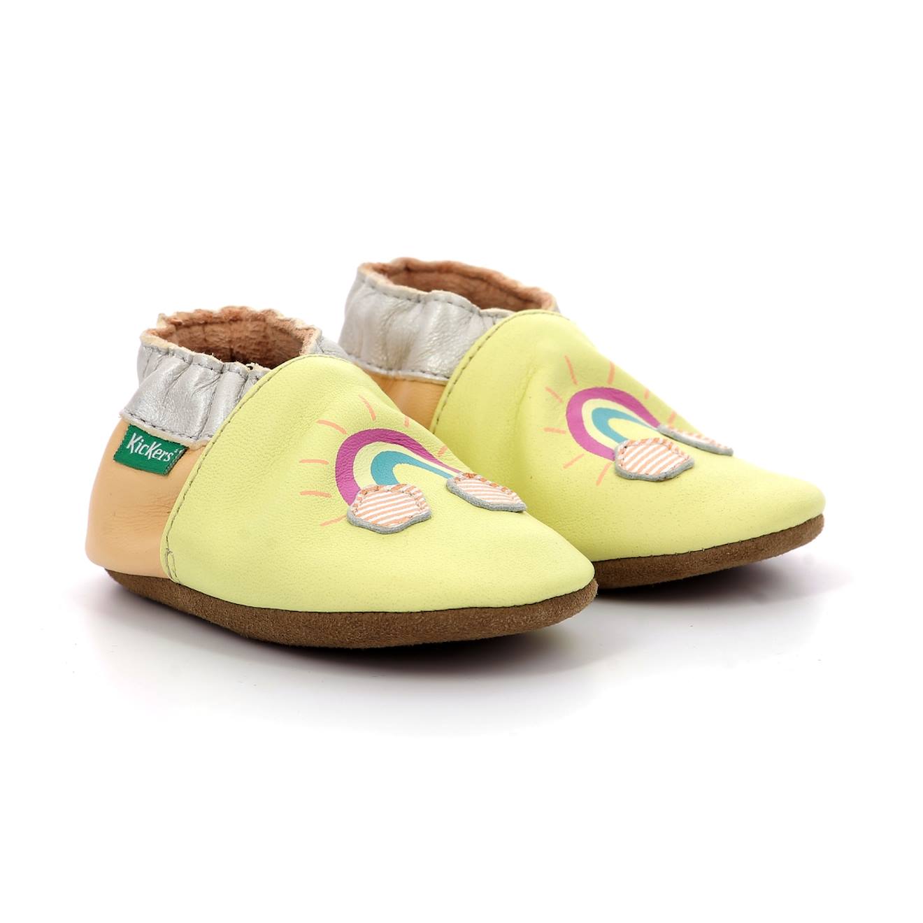 Kickers - Chaussons Kickbaby Rainbo Jaune
