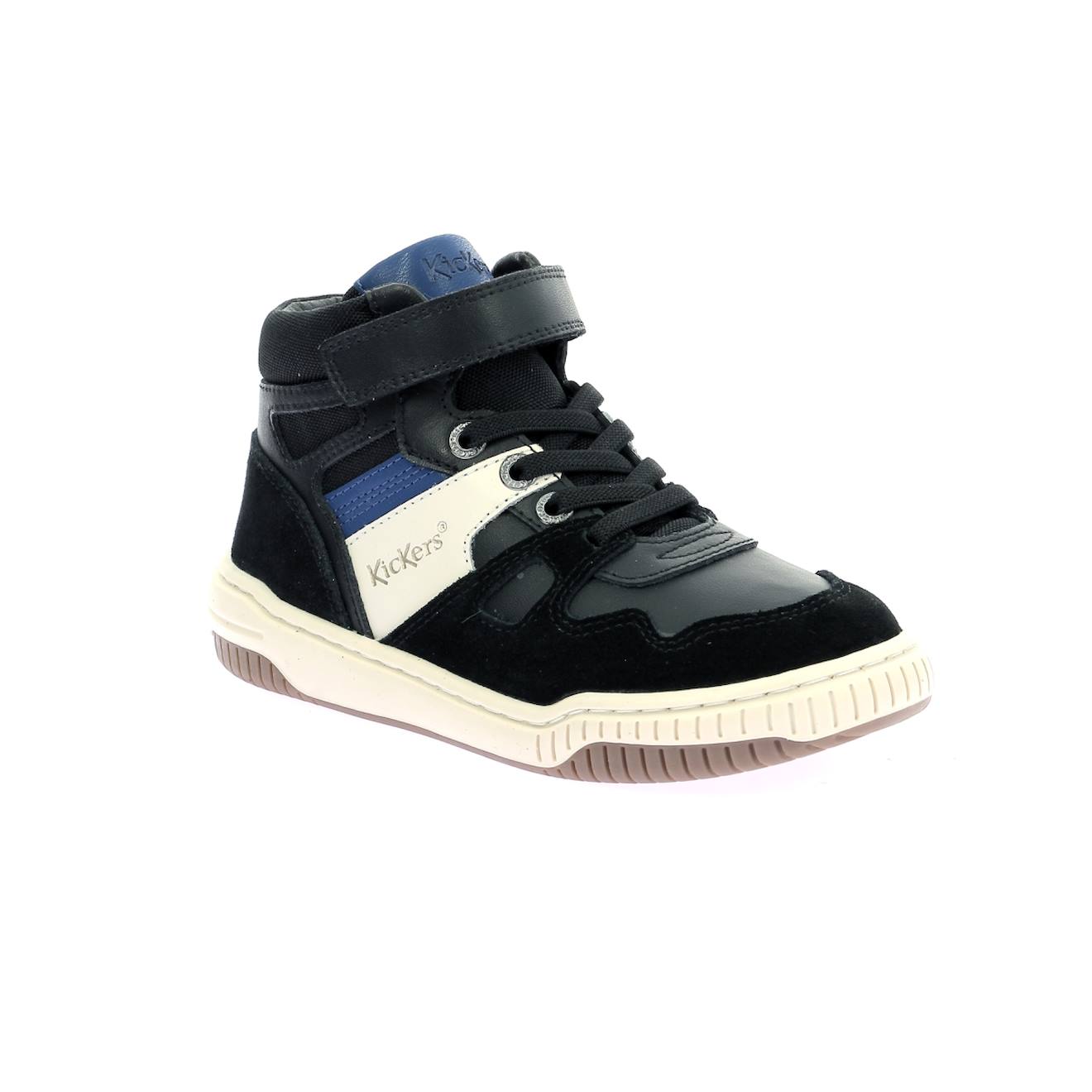 Kickers - Sneakers Hautes Enfant Kick92 Noir Bleu
