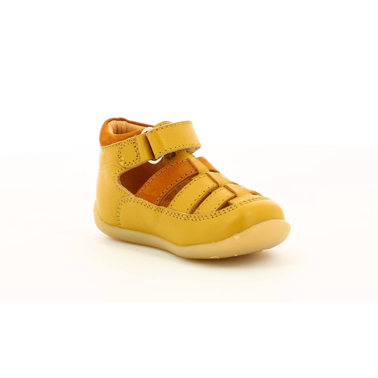 Sandales Bébé Denys Beige Miel Camel