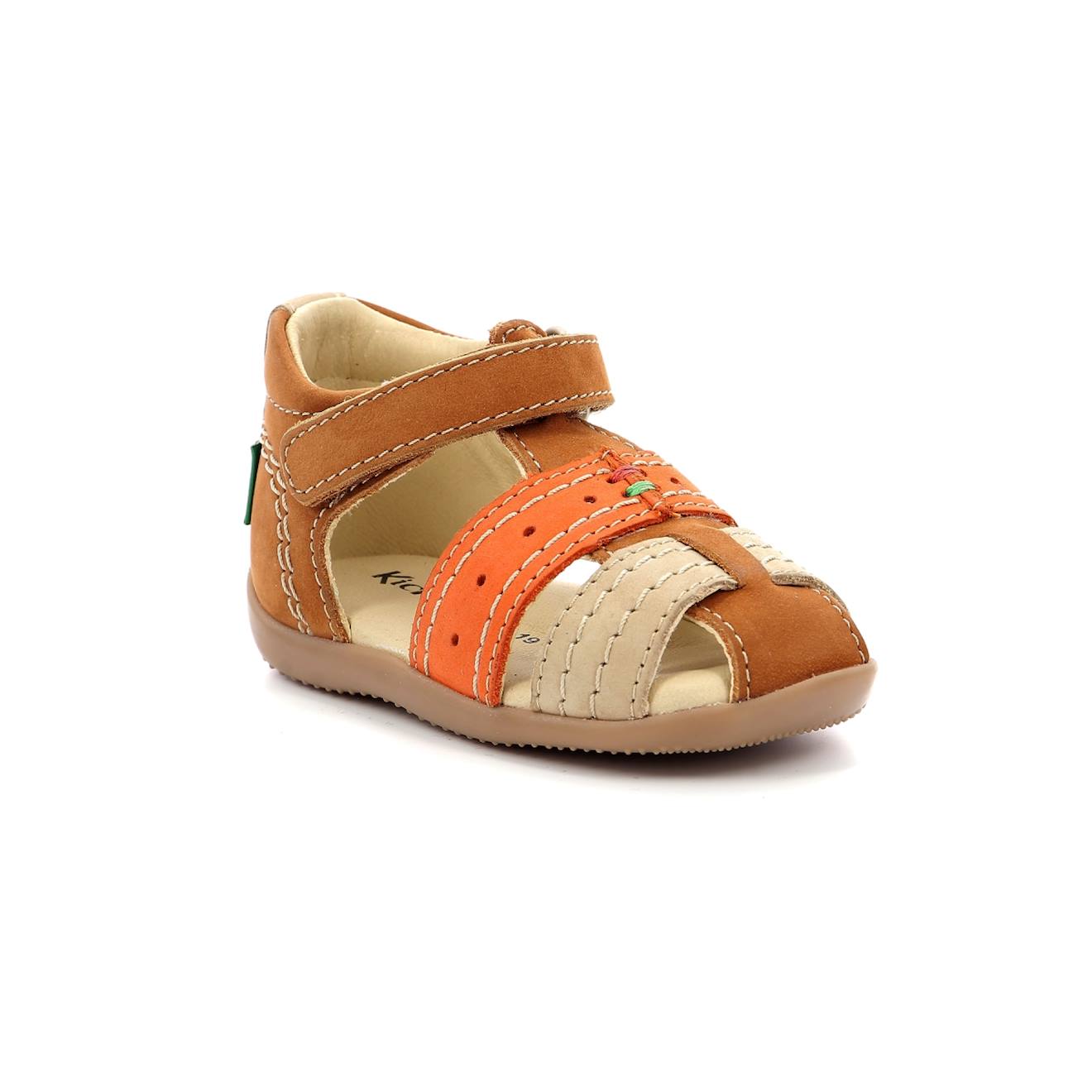 Kickers - Sandales Bébé Bigbazar-2 Camel Orange