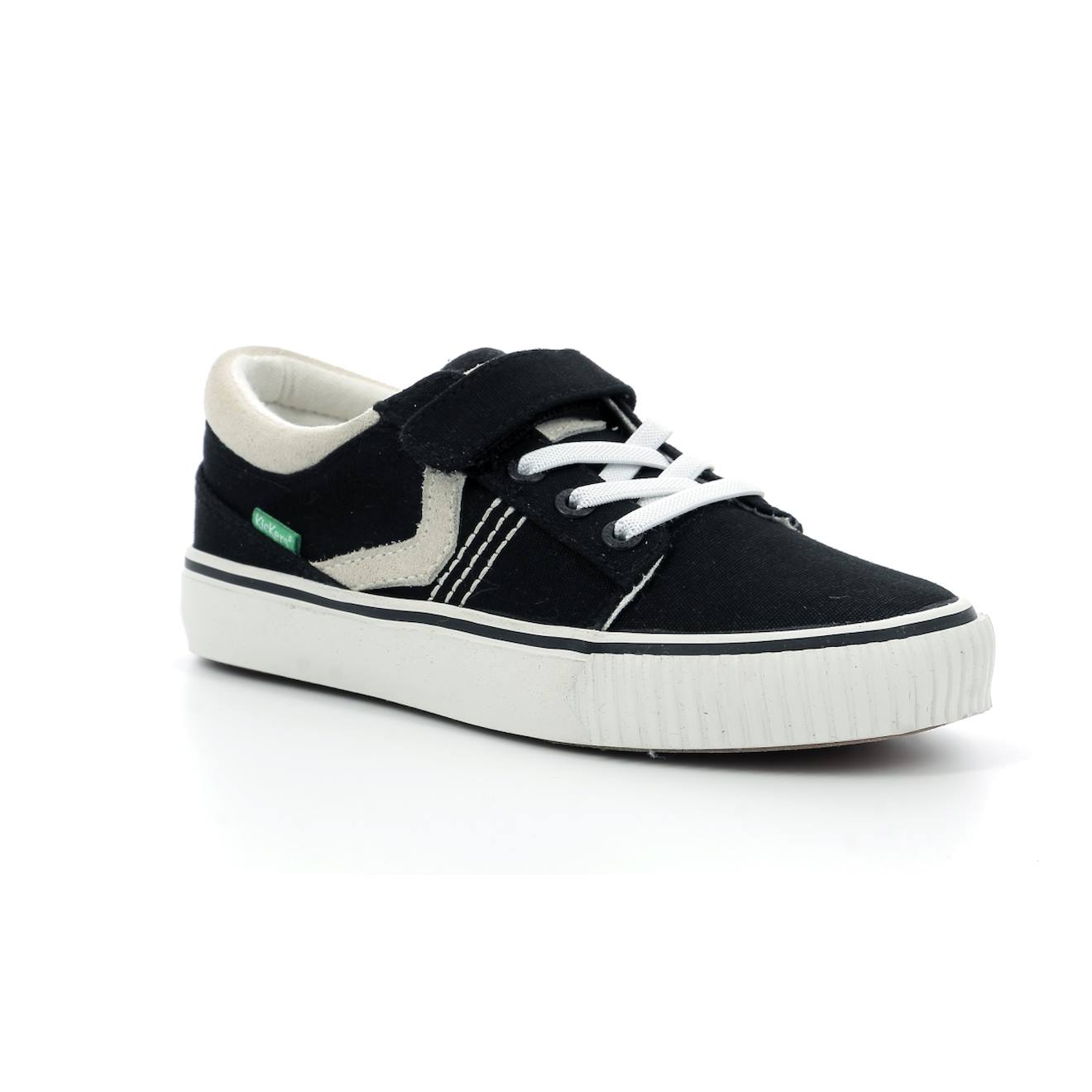 Sneakers Basses Enfant Kickslidi Noir Blanc
